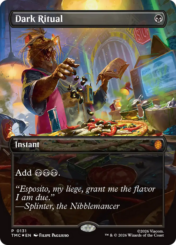 Dark Ritual (Borderless) [Teenage Mutant Ninja Turtles Commander] | Card Citadel