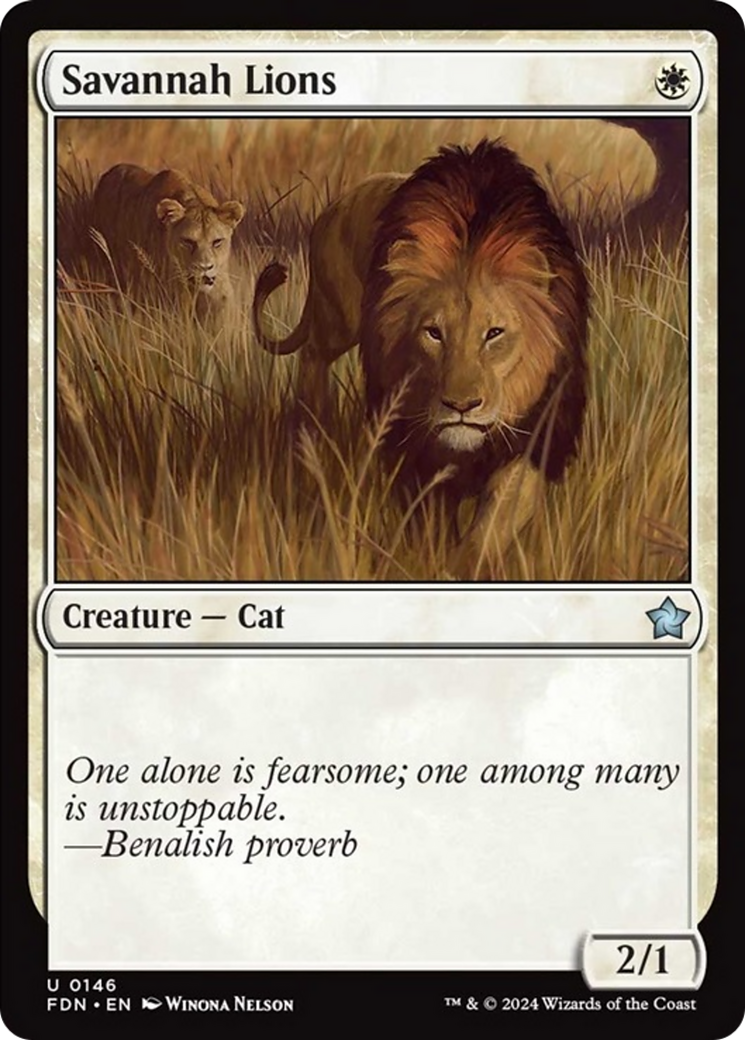 Savannah Lions [Foundations] | Card Citadel