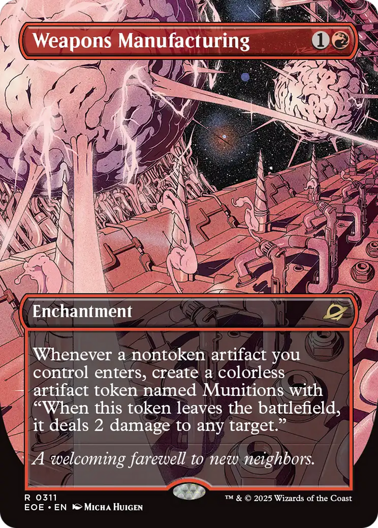 Weapons Manufacturing (Borderless) [Edge of Eternities] | Card Citadel