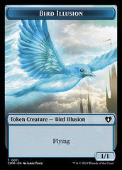Zombie (0019) // Bird Illusion Double-Sided Token [Commander Masters Tokens] | Card Citadel