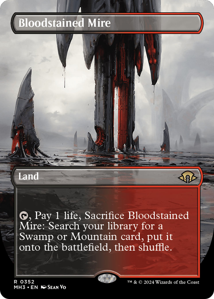 Bloodstained Mire (Borderless) [Modern Horizons 3] | Card Citadel