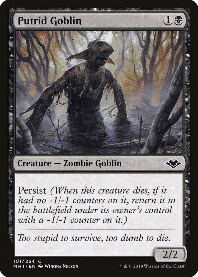 Putrid Goblin [Modern Horizons] | Card Citadel