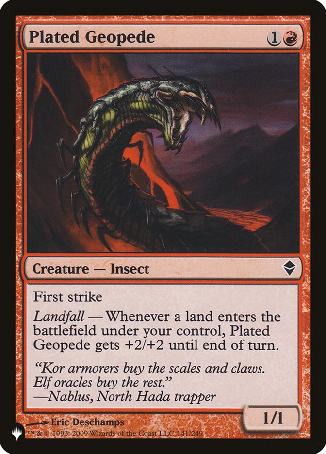 Plated Geopede [The List] | Card Citadel