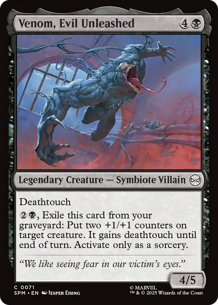 Venom, Evil Unleashed [Marvel's Spider-Man] | Card Citadel