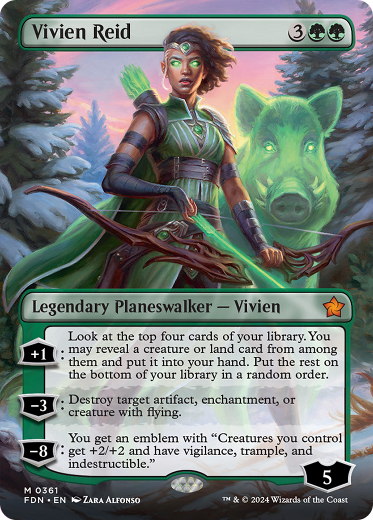 Vivien Reid (Borderless) [Foundations] | Card Citadel