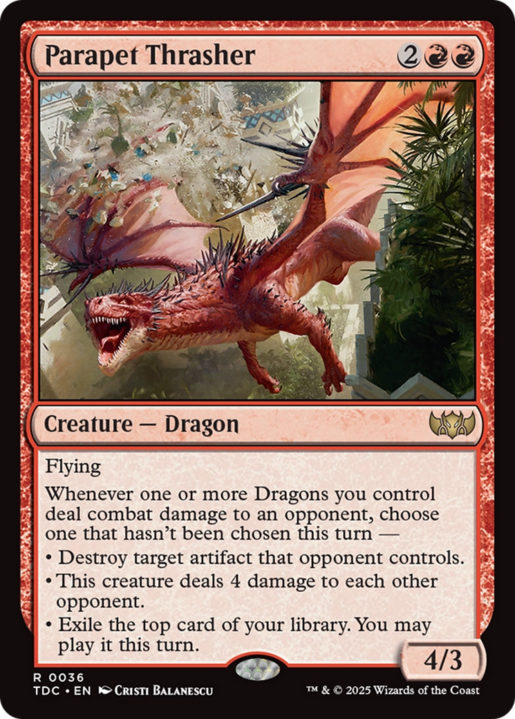 Parapet Thrasher [Tarkir: Dragonstorm Commander] | Card Citadel