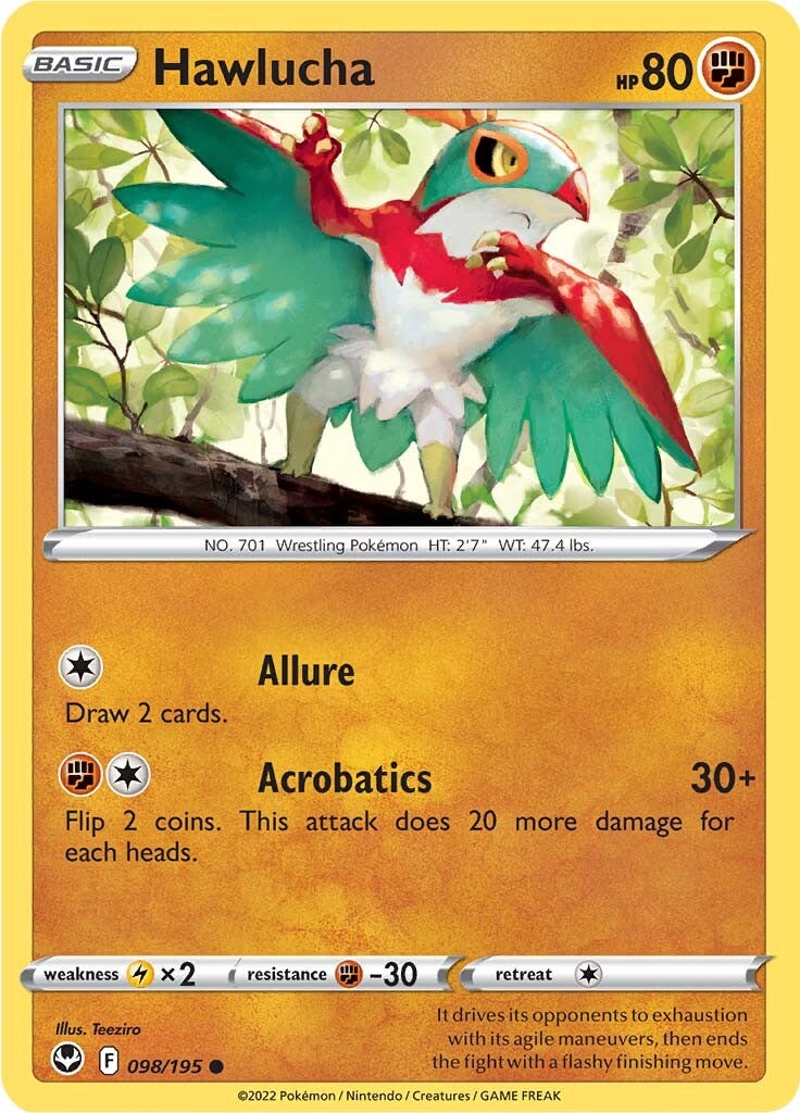 Hawlucha (098/195) [Sword & Shield: Silver Tempest] | Card Citadel