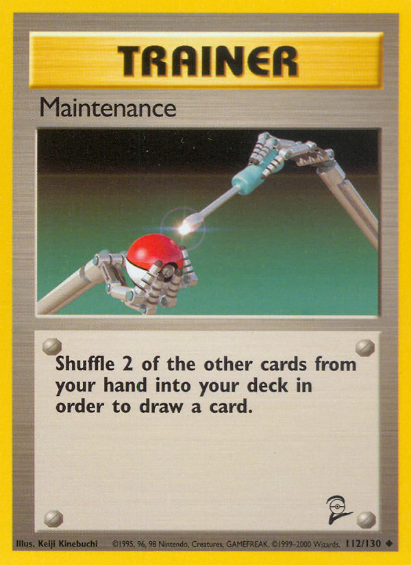 Maintenance (112/130) [Base Set 2] | Card Citadel