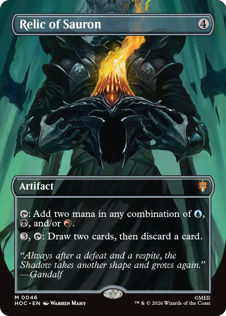 Relic of Sauron (Borderless) [The Hobbit: Eternal-Legal] | Card Citadel
