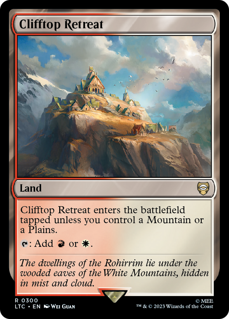 Clifftop Retreat [The Lord of the Rings: Tales of Middle-Earth Commander] | Card Citadel