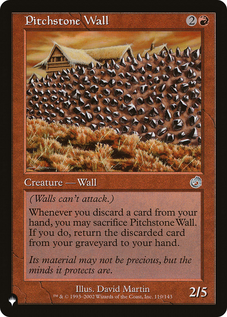 Pitchstone Wall [The List Reprints] | Card Citadel