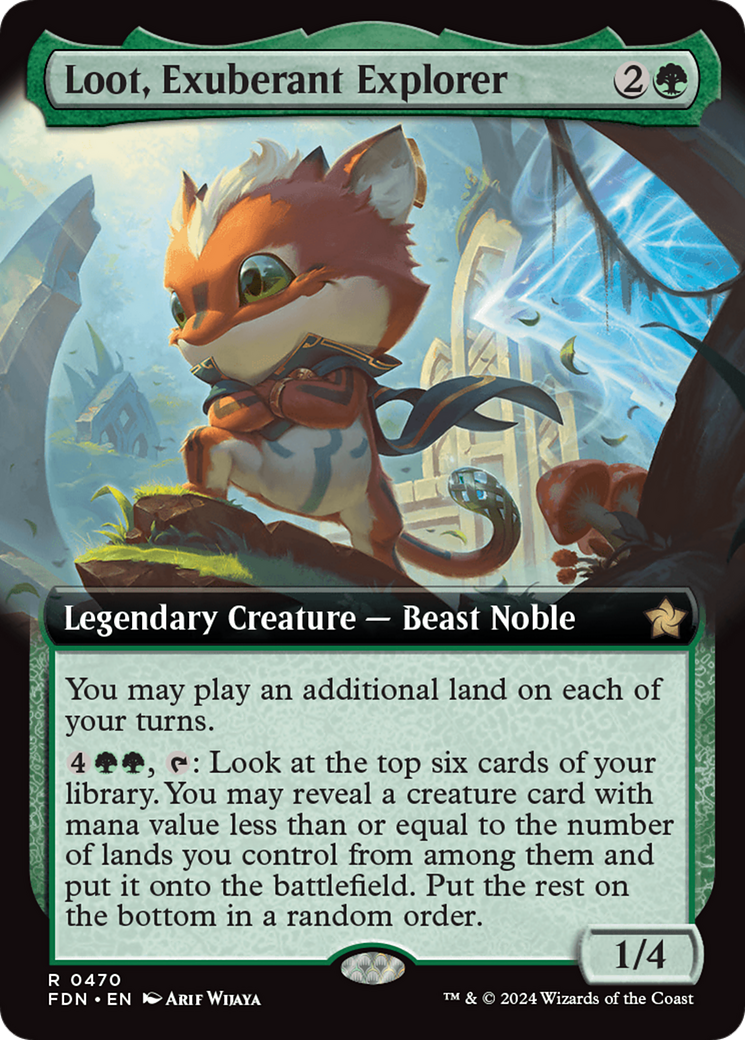 Loot, Exuberant Explorer (Extended Art) [Foundations] | Card Citadel