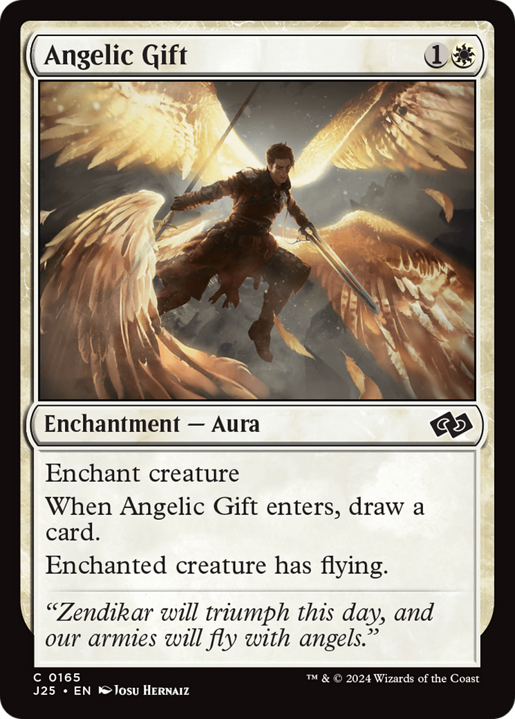 Angelic Gift [Foundations Jumpstart] | Card Citadel