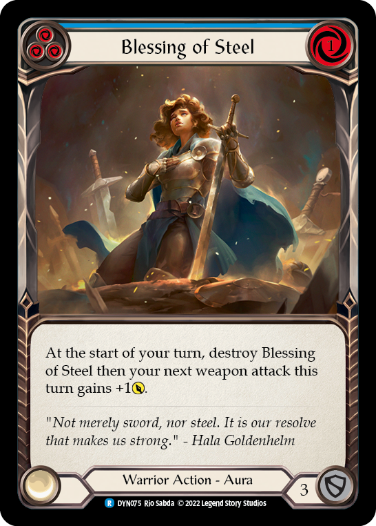 Blessing of Steel (Blue) [DYN075] (Dynasty) | Card Citadel