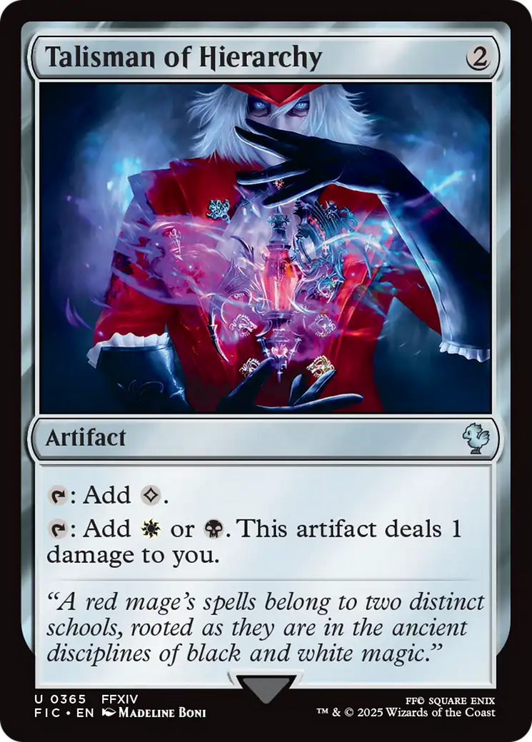 Talisman of Hierarchy [FINAL FANTASY Commander] | Card Citadel