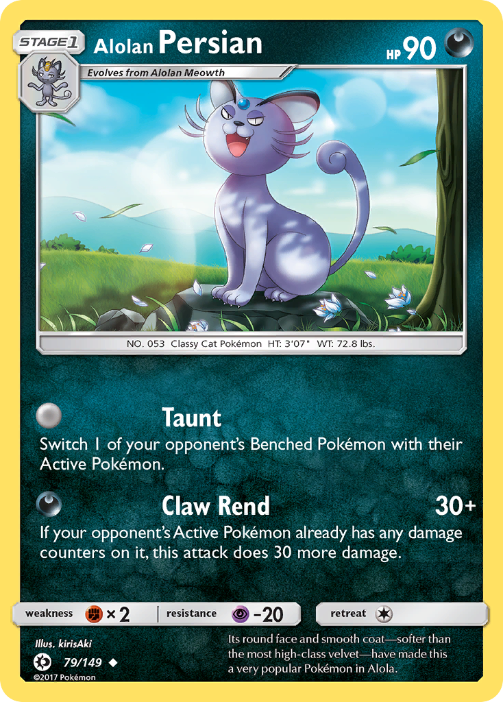 Alolan Persian (79/149) [Sun & Moon: Base Set] | Card Citadel