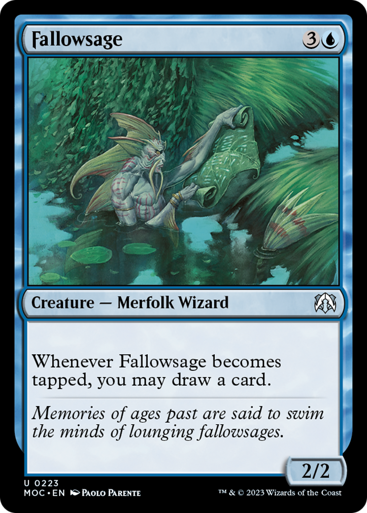 Fallowsage [March of the Machine Commander] | Card Citadel