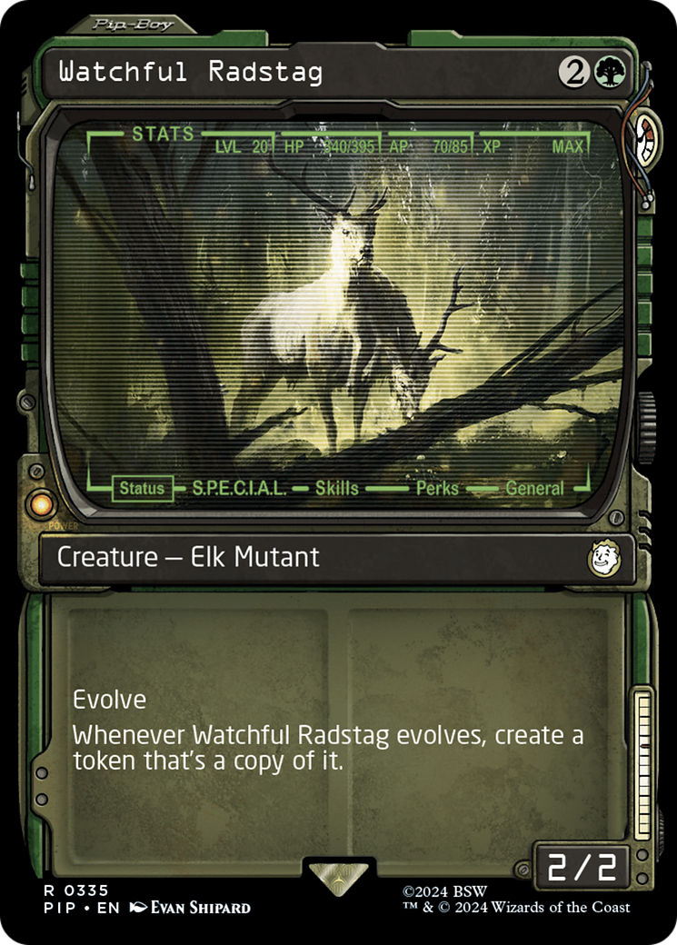 Watchful Radstag (Showcase) [Fallout] | Card Citadel