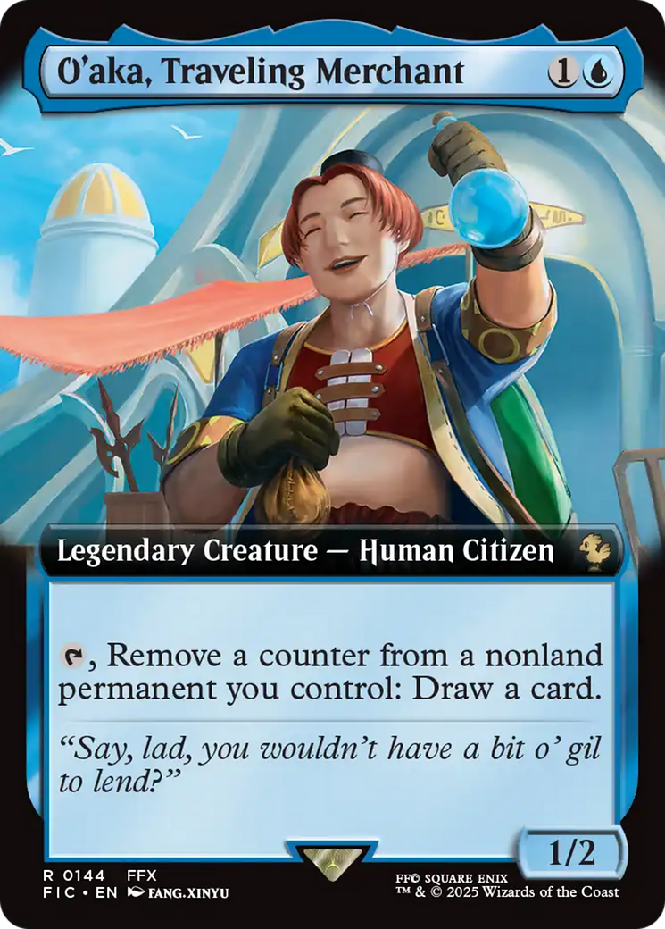 O'aka, Traveling Merchant (Extended Art) [FINAL FANTASY Commander] | Card Citadel