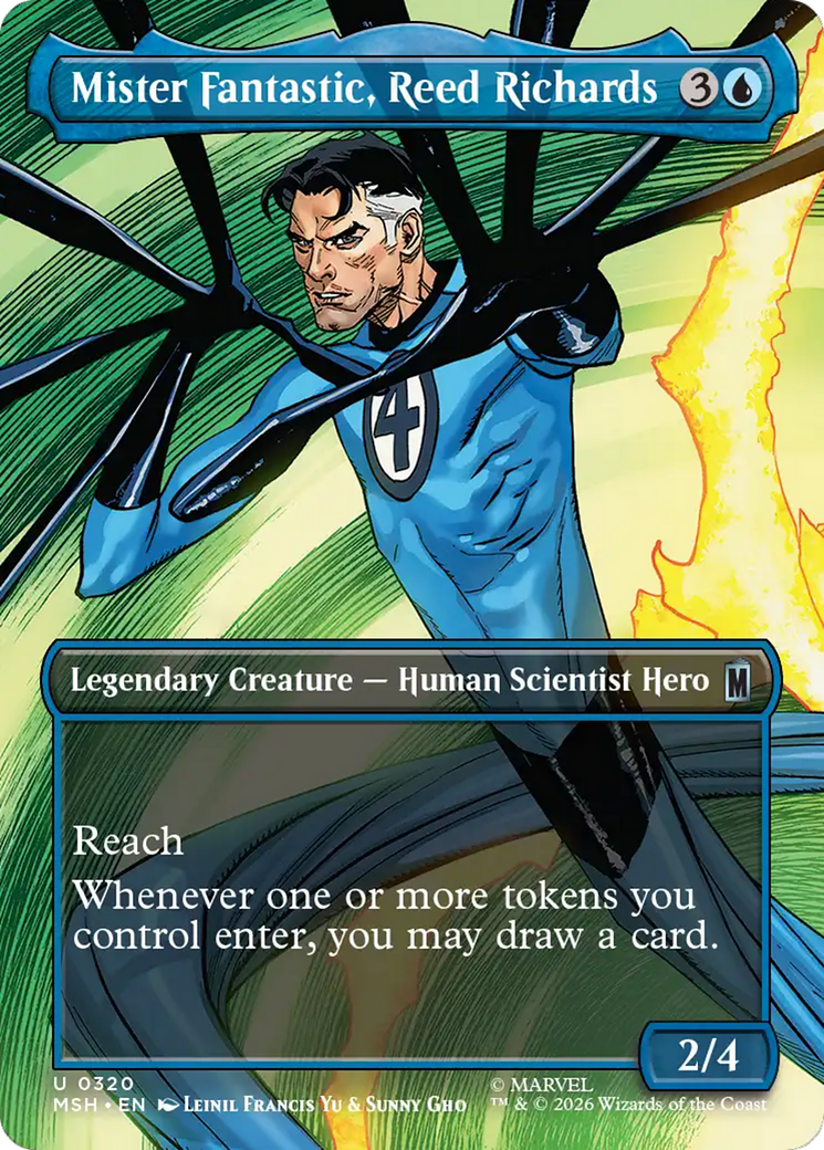 Mister Fantastic, Reed Richards (Borderless) [Marvel Super Heroes] | Card Citadel