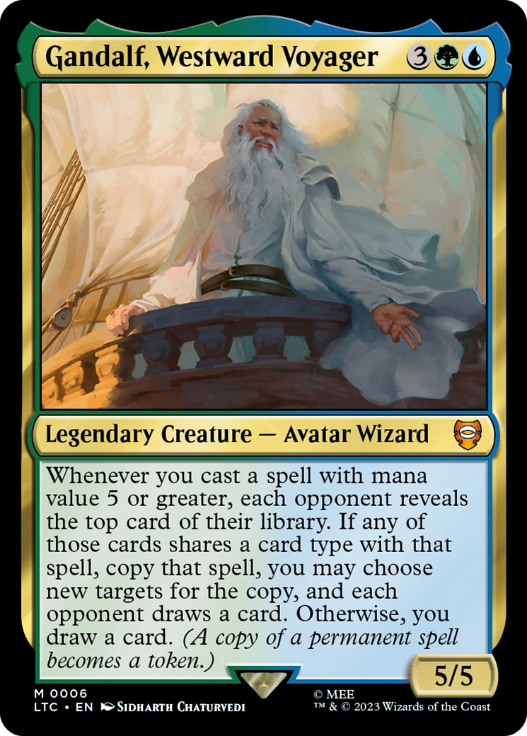 Gandalf, Westward Voyager [The Lord of the Rings: Tales of Middle-Earth Commander] | Card Citadel