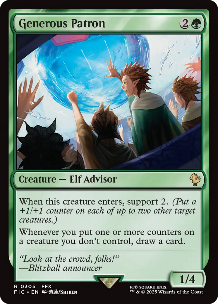 Generous Patron [FINAL FANTASY Commander] | Card Citadel