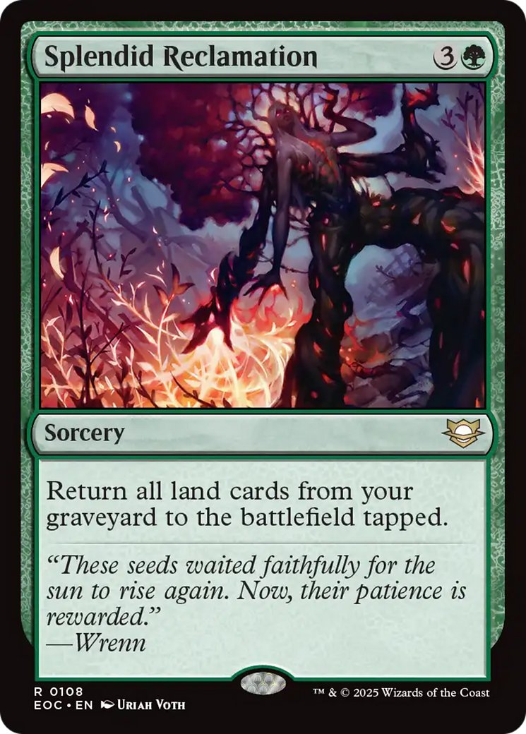 Splendid Reclamation [Edge of Eternities Commander] | Card Citadel
