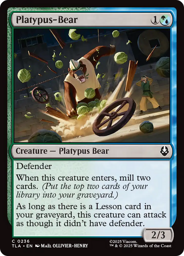 Platypus-Bear [Avatar: The Last Airbender] | Card Citadel