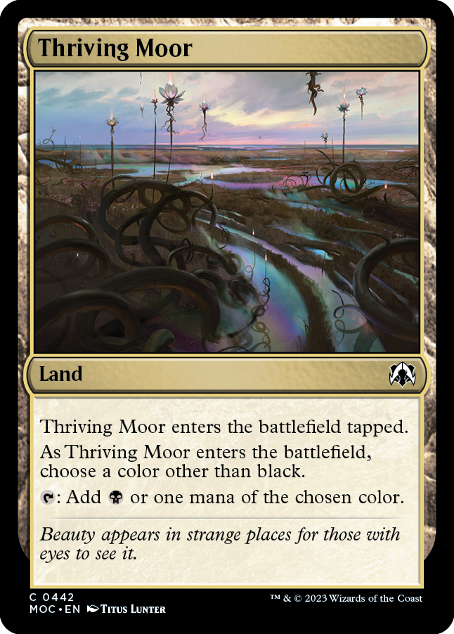 Thriving Moor [March of the Machine Commander] | Card Citadel