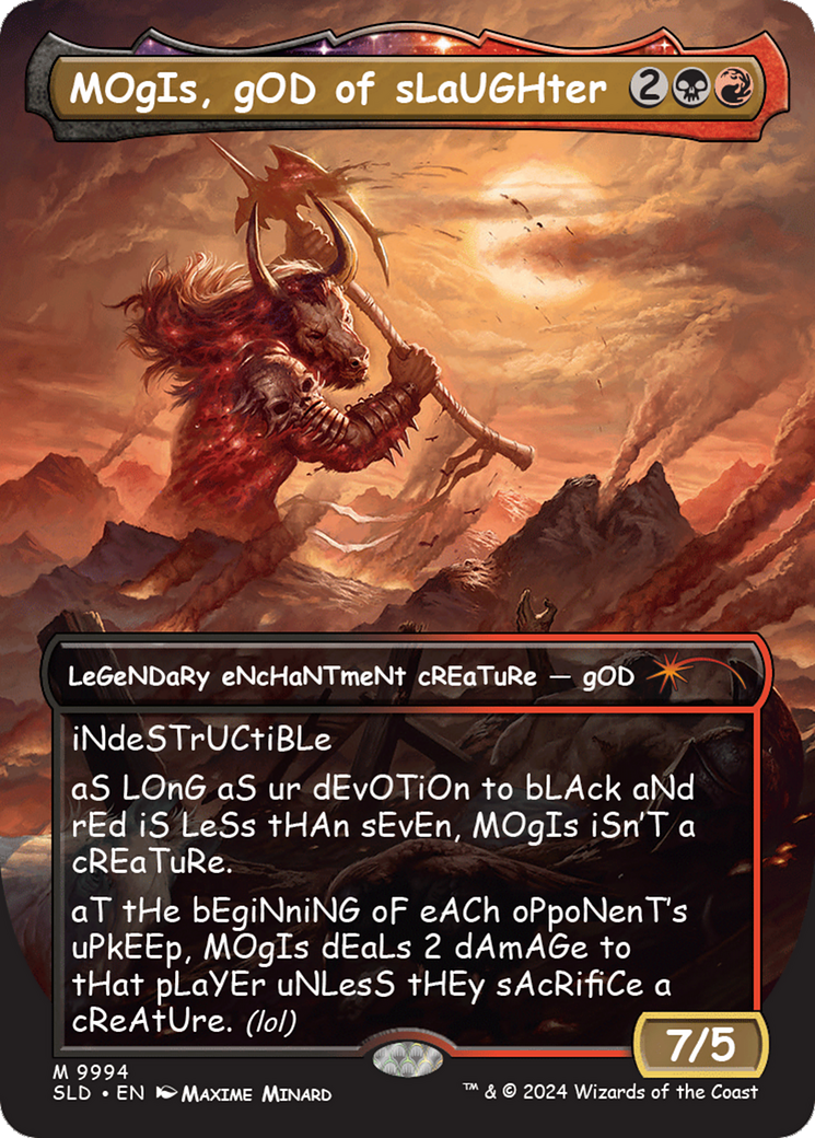 MOgIs, gOD of sLaUGHter (9994) [Secret Lair Drop Series] | Card Citadel