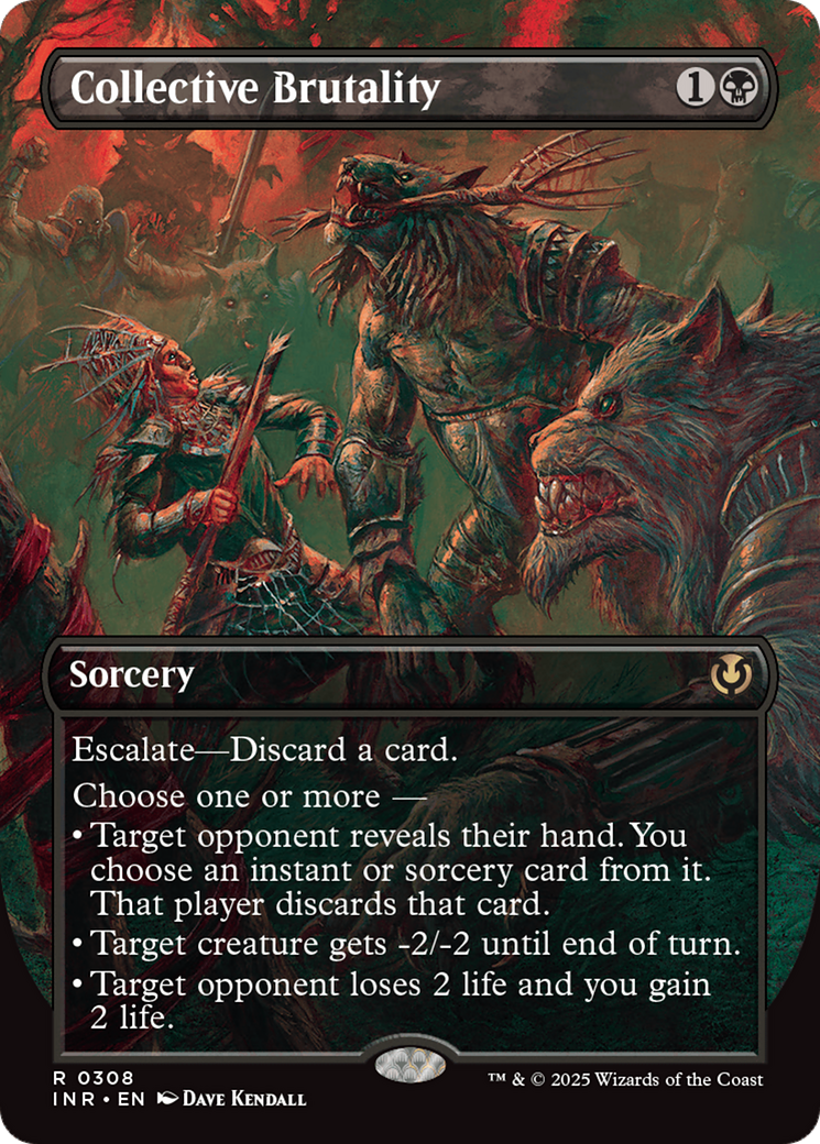 Collective Brutality (Borderless) [Innistrad Remastered] | Card Citadel