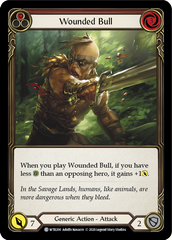 Wounded Bull (Red) [U-WTR200] (Welcome to Rathe Unlimited)  Unlimited Rainbow Foil | Card Citadel