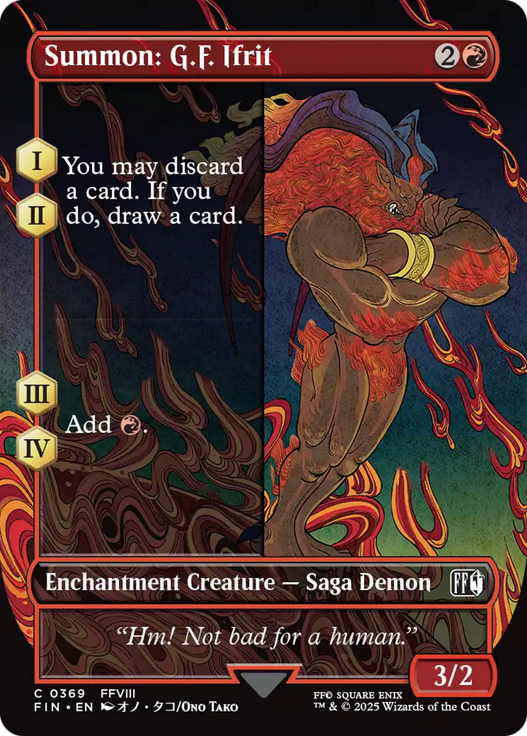 Summon: G.F. Ifrit (Borderless) [FINAL FANTASY] | Card Citadel