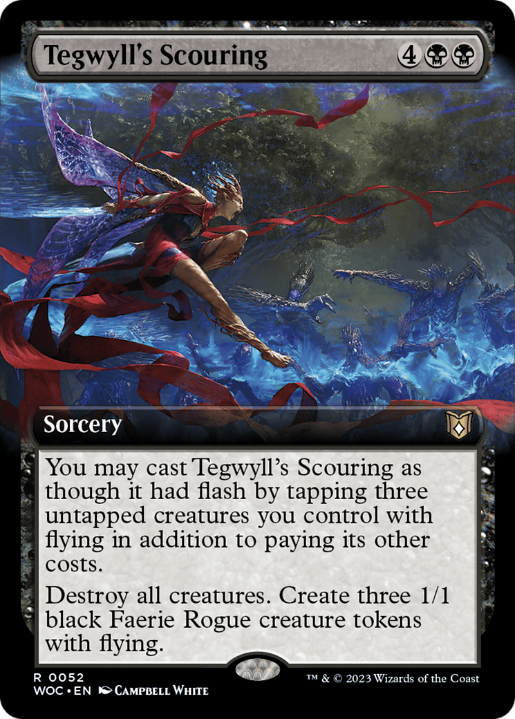 Tegwyll's Scouring (Extended Art) [Wilds of Eldraine Commander] | Card Citadel