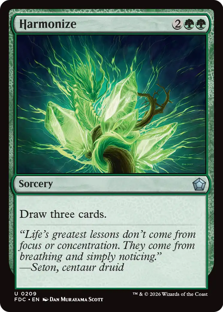 Harmonize [Foundations Commander] | Card Citadel