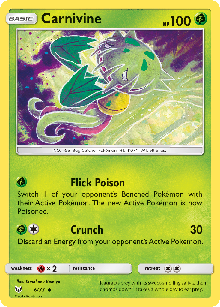 Carnivine (6/73) [Sun & Moon: Shining Legends] | Card Citadel