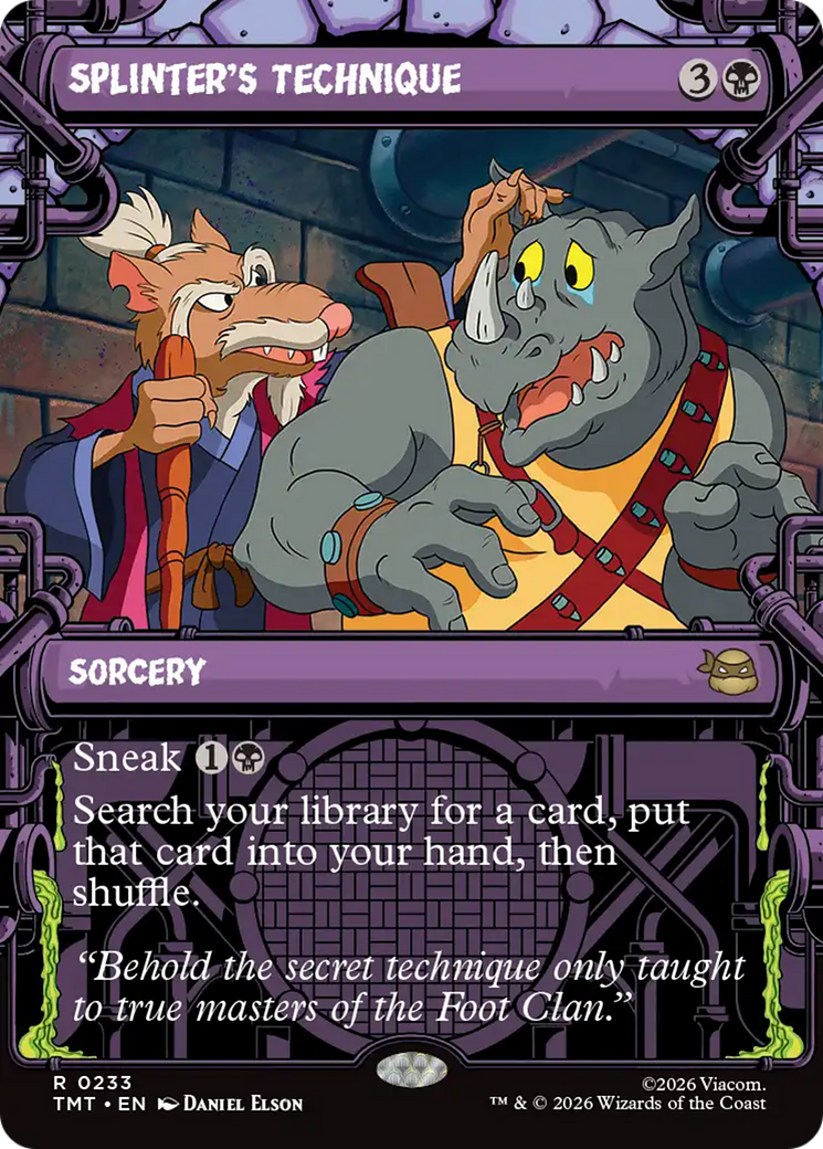 Splinter's Technique (Showcase) [Teenage Mutant Ninja Turtles] | Card Citadel