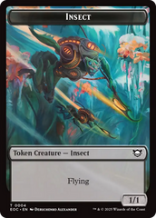 Insect // Beast (0005) Double-Sided Token [Edge of Eternities Commander Tokens] | Card Citadel