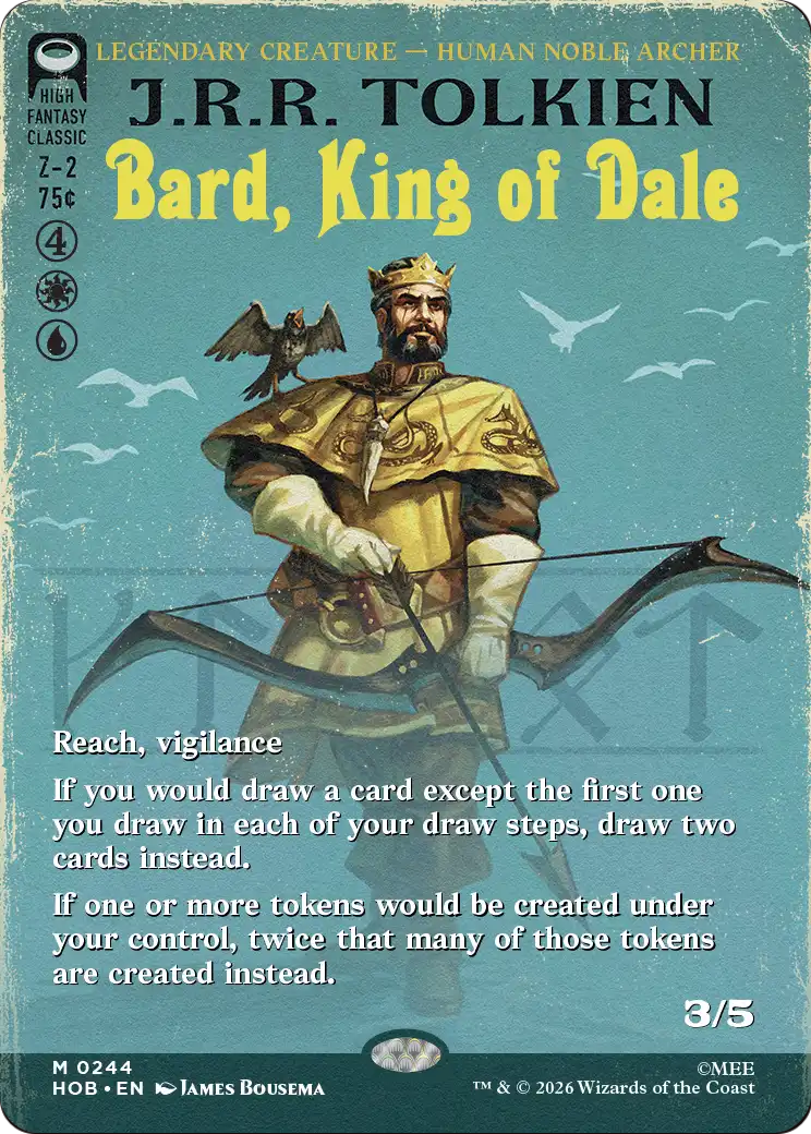 Bard, King of Dale (Borderless) [The Hobbit] | Card Citadel