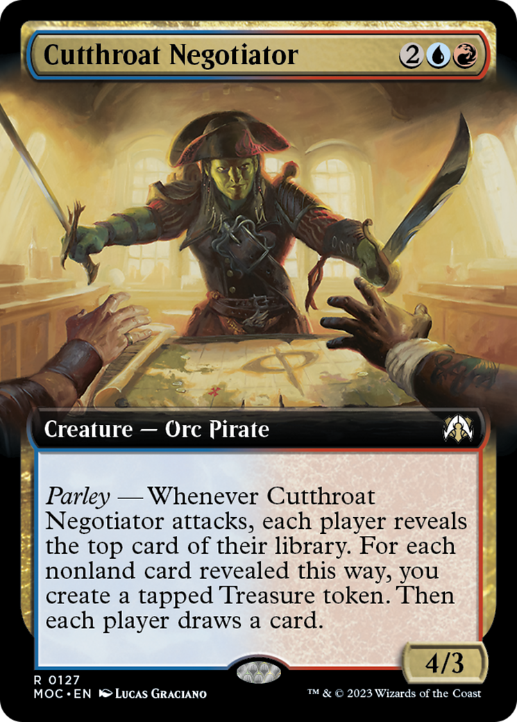 Cutthroat Negotiator (Extended Art) [March of the Machine Commander] | Card Citadel