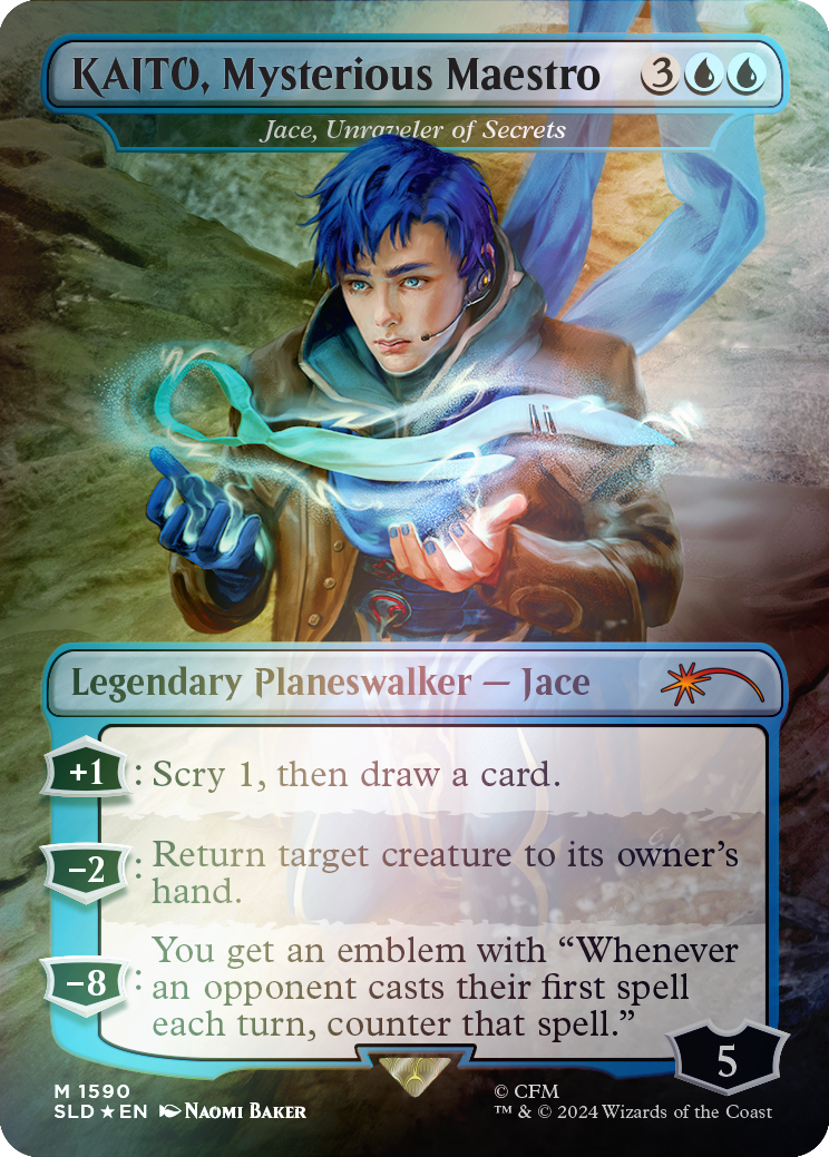 KAITO, Mysterious Maestro - Jace, Unraveler of Secrets (Rainbow Foil) [Secret Lair Drop Series] | Card Citadel