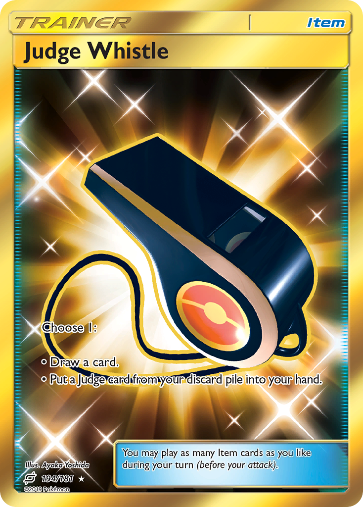 Judge Whistle (194/181) [Sun & Moon: Team Up] | Card Citadel