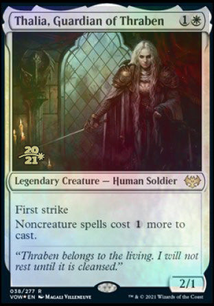 Thalia, Guardian of Thraben [Innistrad: Crimson Vow Prerelease Promos] | Card Citadel