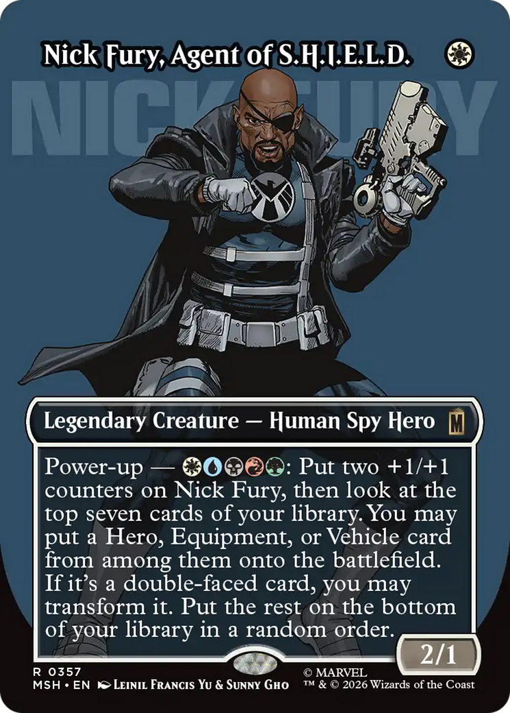 Nick Fury, Agent of S.H.I.E.L.D. (Borderless) (0357) [Marvel Super Heroes] | Card Citadel