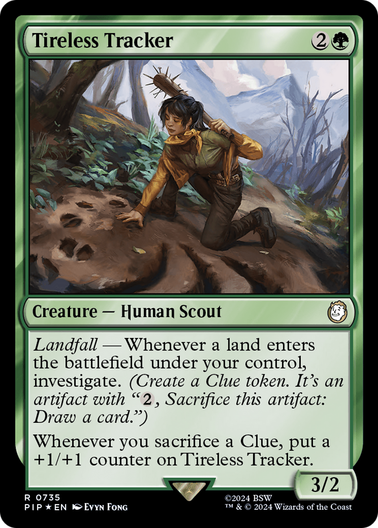 Tireless Tracker (Surge Foil) [Fallout] | Card Citadel