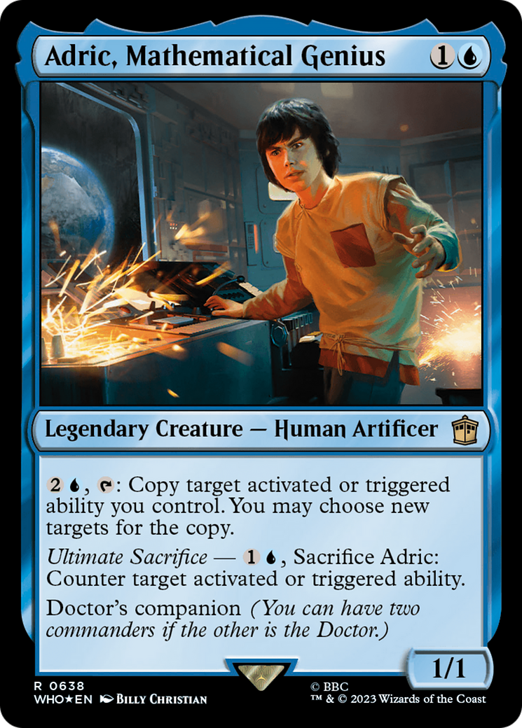 Adric, Mathematical Genius (Surge Foil) [Doctor Who] | Card Citadel