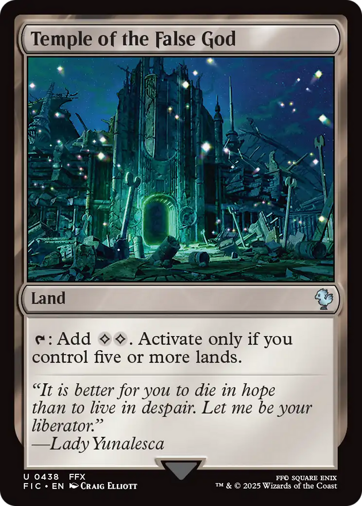 Temple of the False God [FINAL FANTASY Commander] | Card Citadel