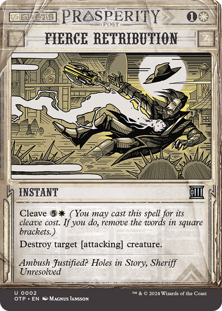 Fierce Retribution [Outlaws of Thunder Junction: Breaking News] | Card Citadel