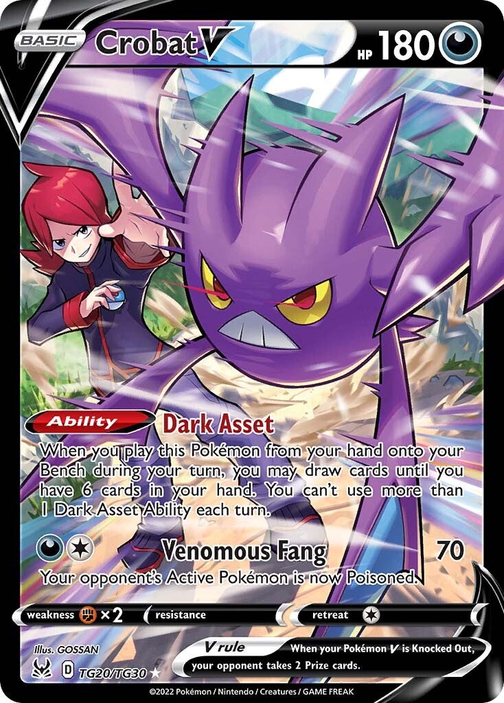 Crobat V (TG20/TG30) [Sword & Shield: Lost Origin] | Card Citadel