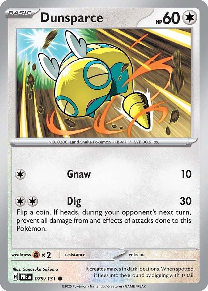 Dunsparce (079/131) [Scarlet & Violet: Prismatic Evolutions] | Card Citadel